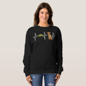 Turtle Norfolk Terrier Heartbeat Dog Sweatshirt (Vorne ganz)