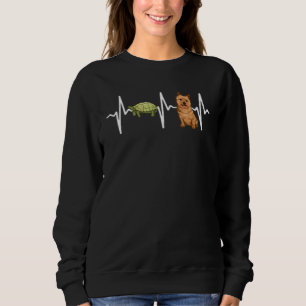 Turtle Norwich Terrier Heartbeat Dog Sweatshirt