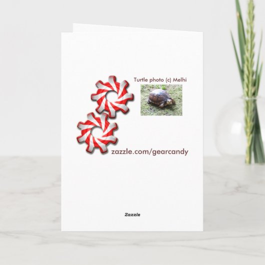 Turtle - Not Old -  Birthday Karte (Rückseite)
