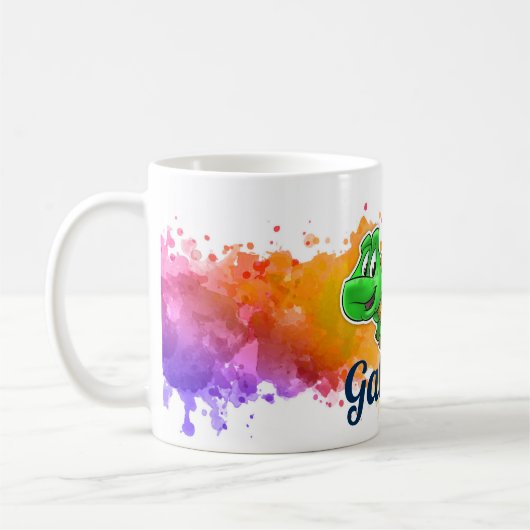 Turtle Orange Splash Tasse (Links)