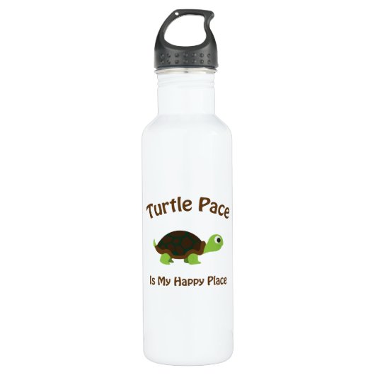 Turtle Pace Edelstahlflasche (Vorderseite)