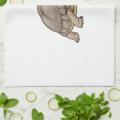 Turtle Painter Paint brush Geschirrtuch (Gefaltet)