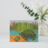 Turtle Pals Postkarte (Stehend Vorderseite)