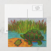 Turtle Pals Postkarte (Vorne/Hinten)