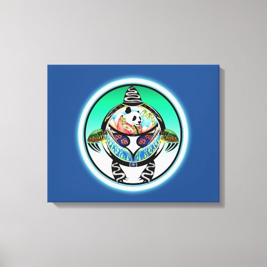 Turtle Panda Leinwanddruck (Vorderseite)