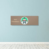 Turtle Panda Leinwanddruck (Insitu (Holzboden))