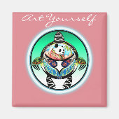 Turtle Panda Magnet (Vorne)