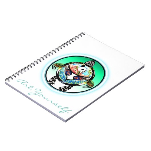 Turtle Panda Notizblock (Linke Seite)