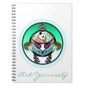 Turtle Panda Notizblock (Vorderseite)