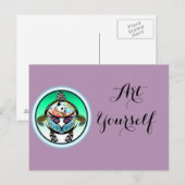 Turtle Panda Postkarte (Vorne/Hinten)