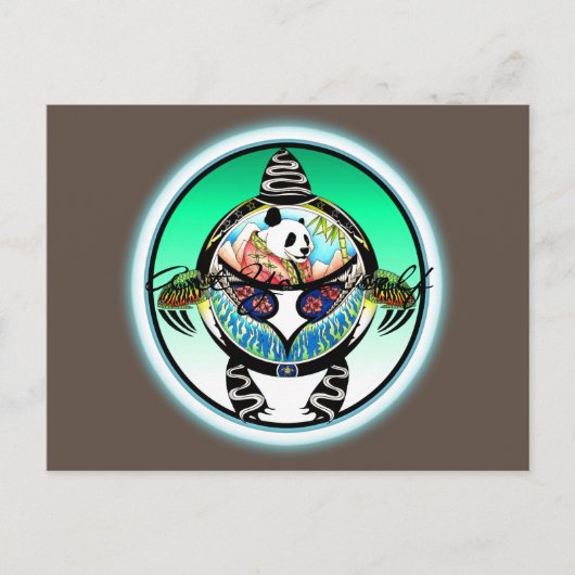 Turtle Panda Postkarte (Vorderseite)