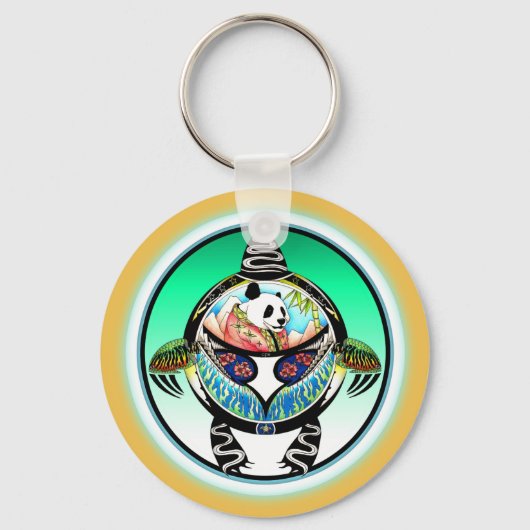 Turtle Panda Schlüsselanhänger (Vorderseite)