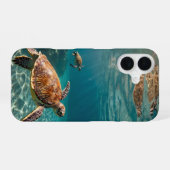 Turtle Parade iPhone 16 Hülle (Rückseite (Horizontal))