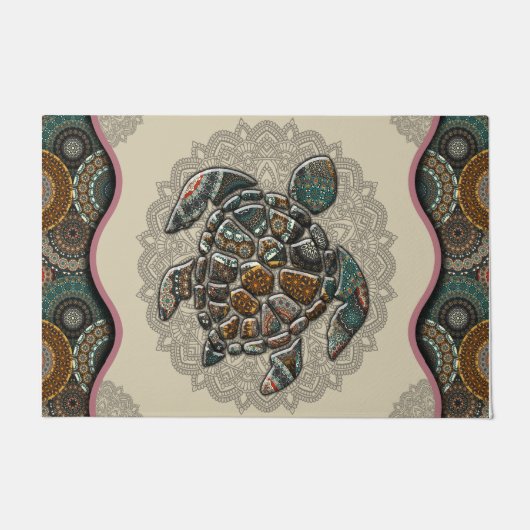  Turtle Pattern Doormats, Turtle Lover Rugs Fußmatte (Vorderseite)