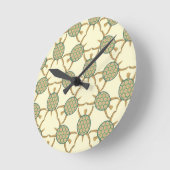 Turtle pattern runde wanduhr (Winkel)