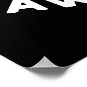 Turtle Phantastisch Funny Turtle Puff Dark BG Poster (Ecke)