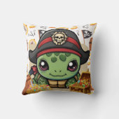 Turtle Pirate Geld Kissen (Rückseite)