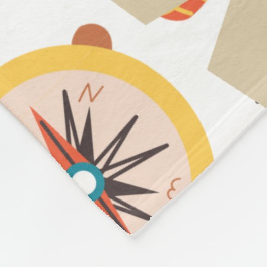 Turtle Pirate Money Fleecedecke (Ecke)