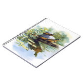 Turtle Pond Watercolor Reflection Notebook Notizblock (Linke Seite)