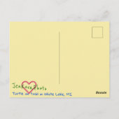 TURTLE POSTCARD POSTKARTE (Rückseite)