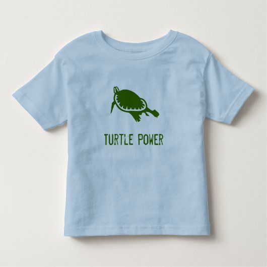 Turtle Power Kleinkind Shirt (Vorderseite)