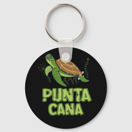 Turtle Punta Cana Dominikanische Republik Souvenir Schlüsselanhänger (Vorderseite)