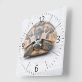 Turtle Quadratische Wanduhr (Winkel)