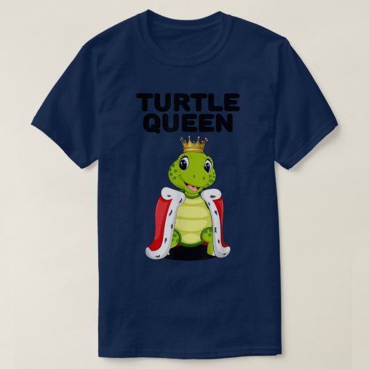 Turtle QueenWomens Turtle LoverPet Tortoise Turtle T-Shirt (Design vorne)
