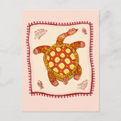 Turtle Quilt Postkarte (Vorderseite)