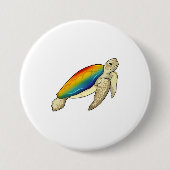 Turtle Rainbow Button (Vorderseite)