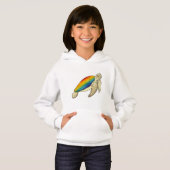 Turtle Rainbow Hoodie (Vorne ganz)