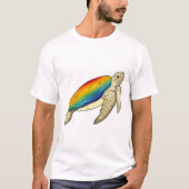Turtle Rainbow T-Shirt (Vorderseite)