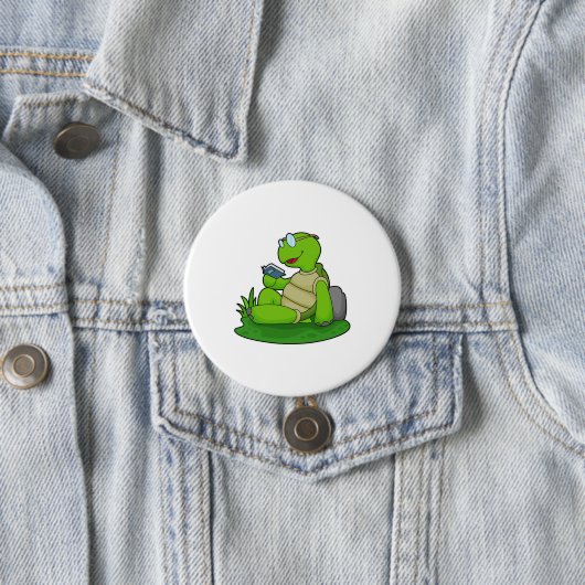 Turtle Reading Book Button (Beispiel)