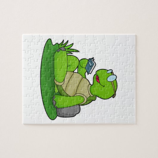 Turtle Reading Book Puzzle (Horizontal)