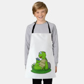 Turtle Reading Book Schürze (Getragen)