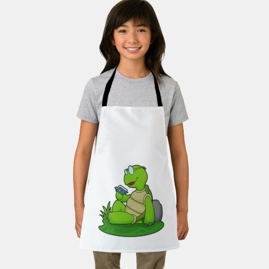 Turtle Reading Book Schürze (Insitu)