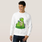 Turtle Reading Book Sweatshirt (Vorne ganz)