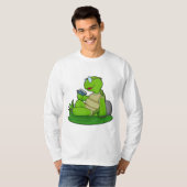 Turtle Reading Book T-Shirt (Vorne ganz)