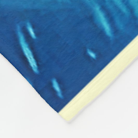 Turtle Reef Glow Design Fleecedecke (Ecke)