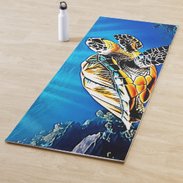 Turtle Reef Glow Design Yogamatte