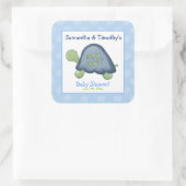Turtle Reef Square Gefallen Stickers (6 groß) (Tasche)