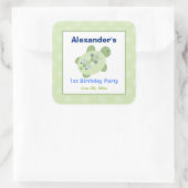 Turtle Reef Square Gefallen Stickers (6 groß) (Tasche)