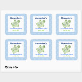 Turtle Reef Square Gefallen Stickers (6 groß) (Blatt)
