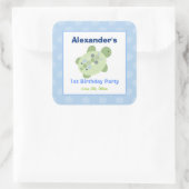 Turtle Reef Square Gefallen Stickers (6 groß) (Tasche)