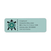 Turtle Return Address Label (Vorne)