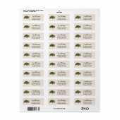 Turtle Return Address Labels (Vorne)