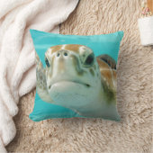 Turtle Round Clock Imitate Canvas Print Kissen (Decke)