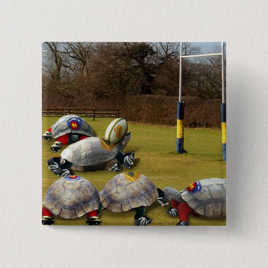 Turtle Rugby Button (Vorderseite)