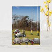 Turtle Rugby Karte (Gelbe Blume)