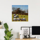 Turtle Rugby Poster (Heimbüro)